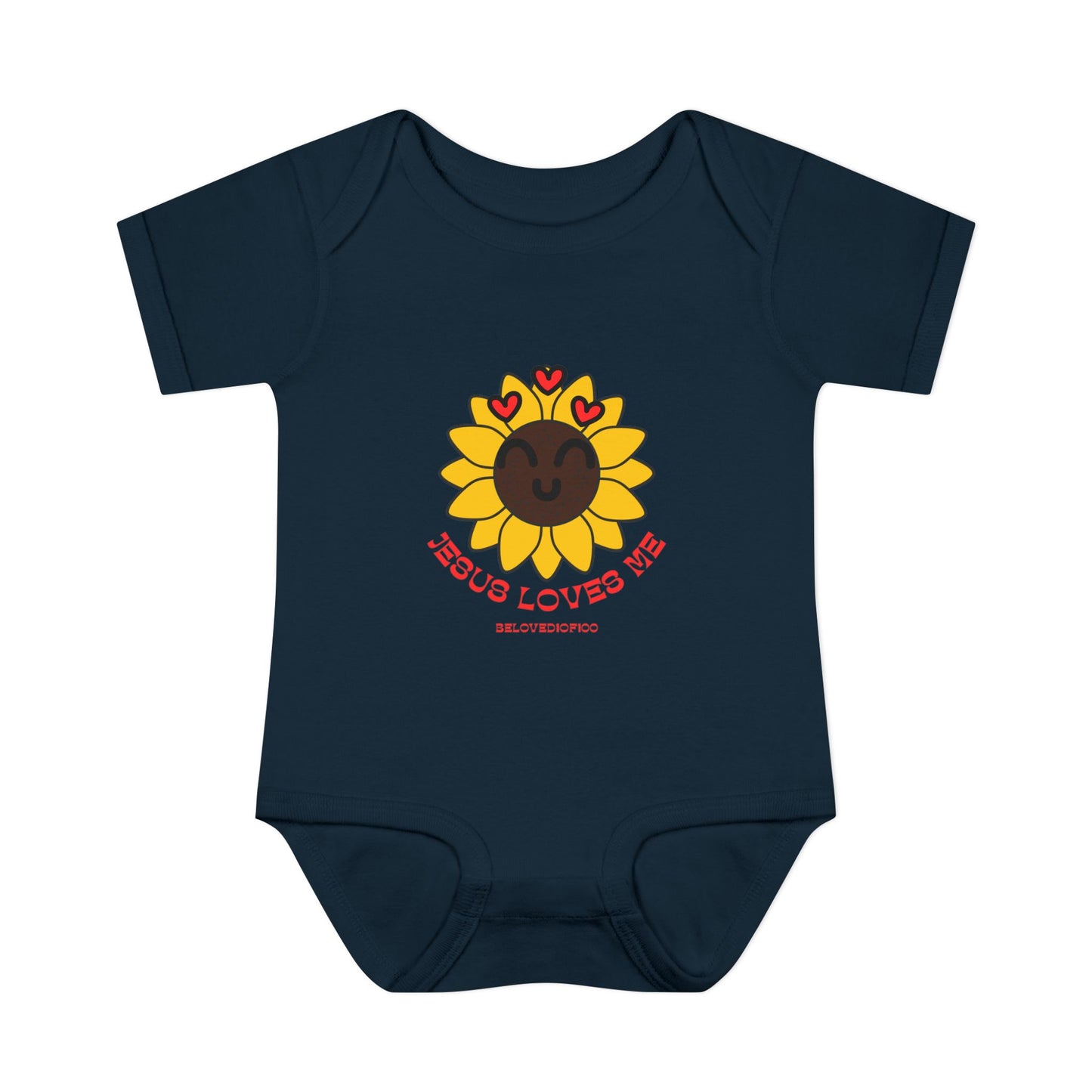 Infant/Toddler Onsie - Jesus Loves Me Sunflower