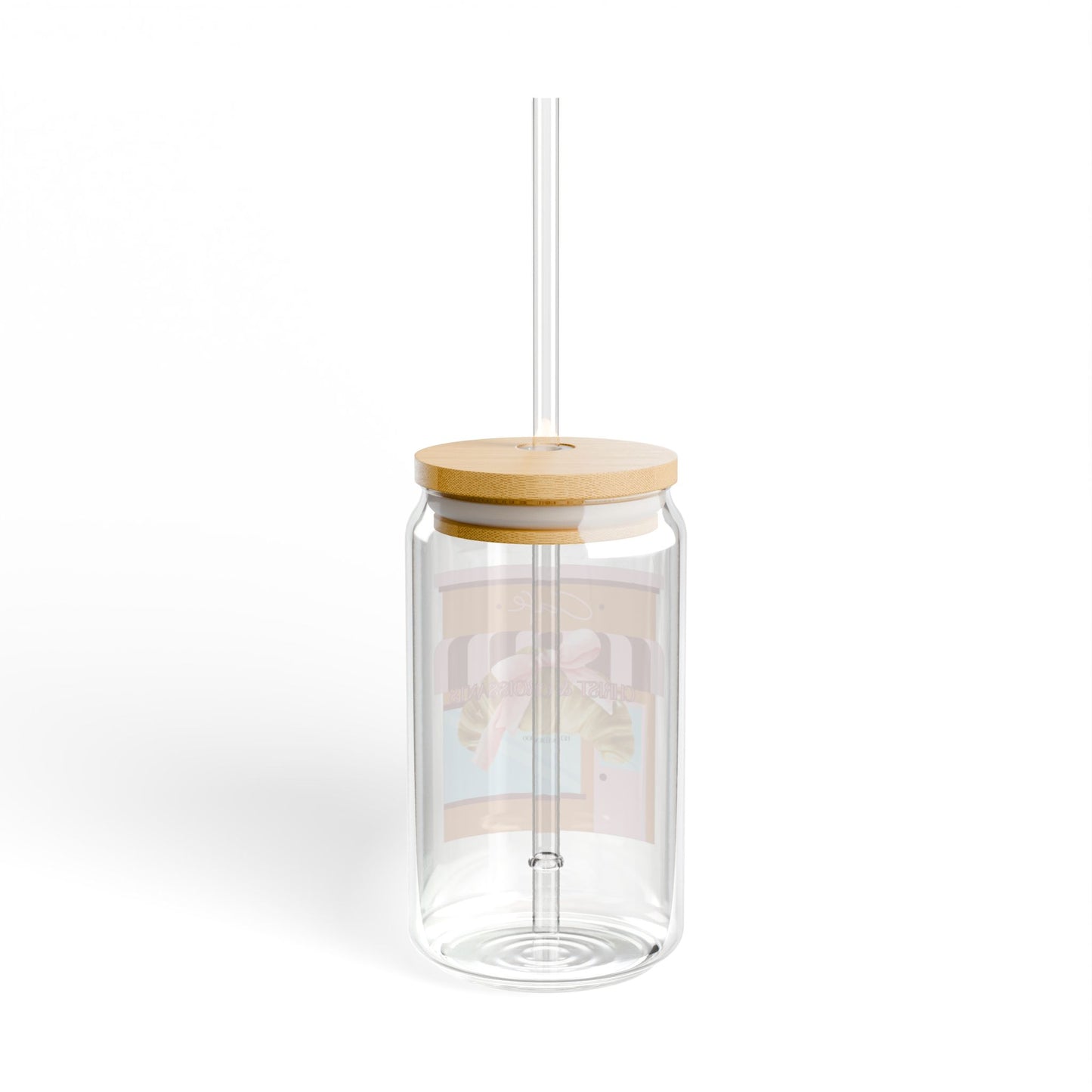 Glass Cup- Christ & Croissants