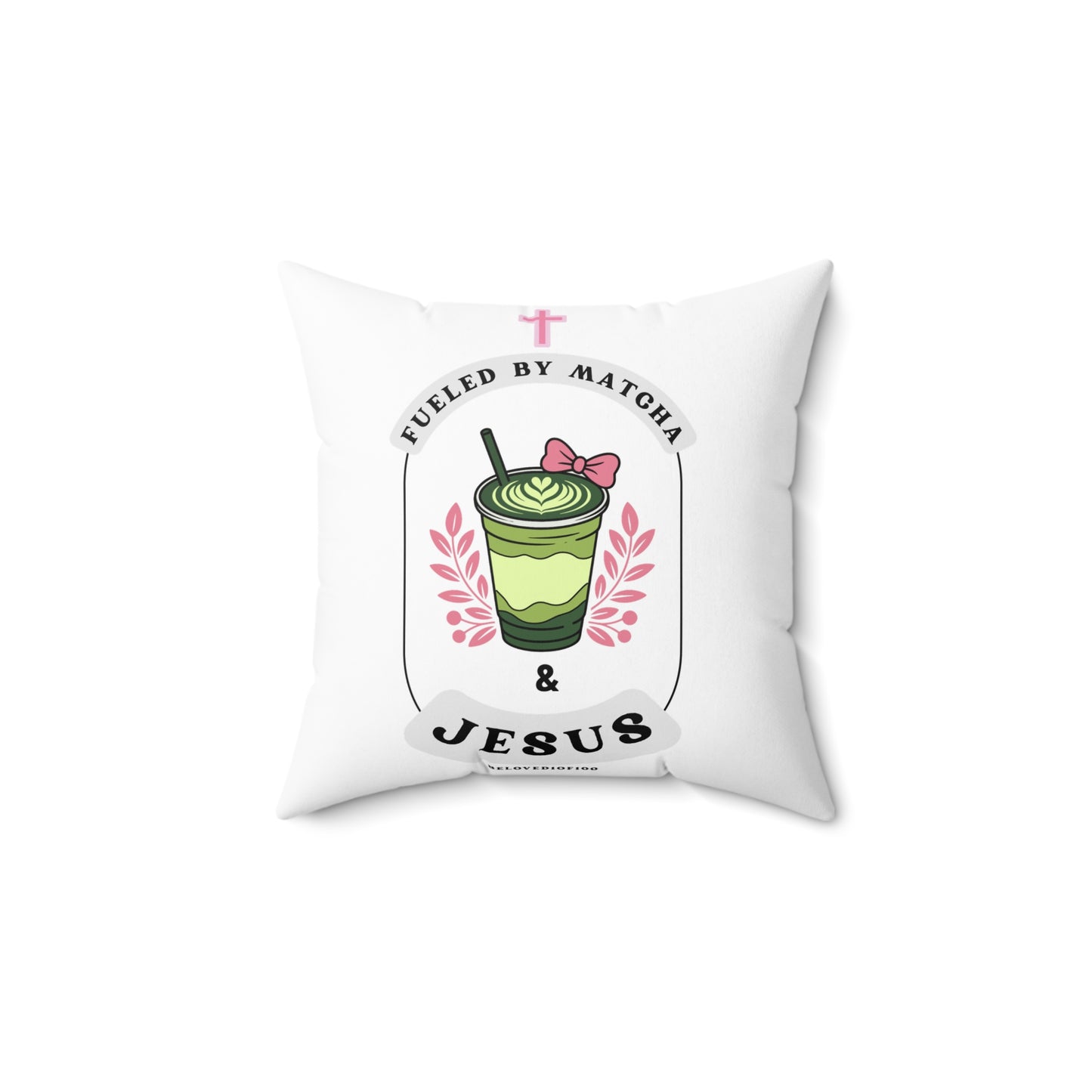 Throw Pillow- Matcha & Jesus