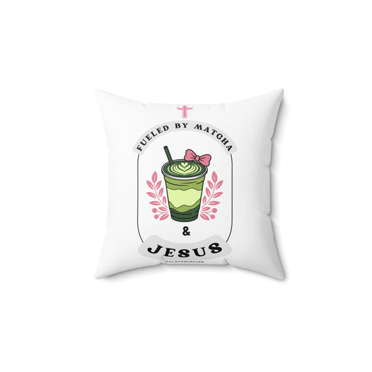 Throw Pillow- Matcha & Jesus