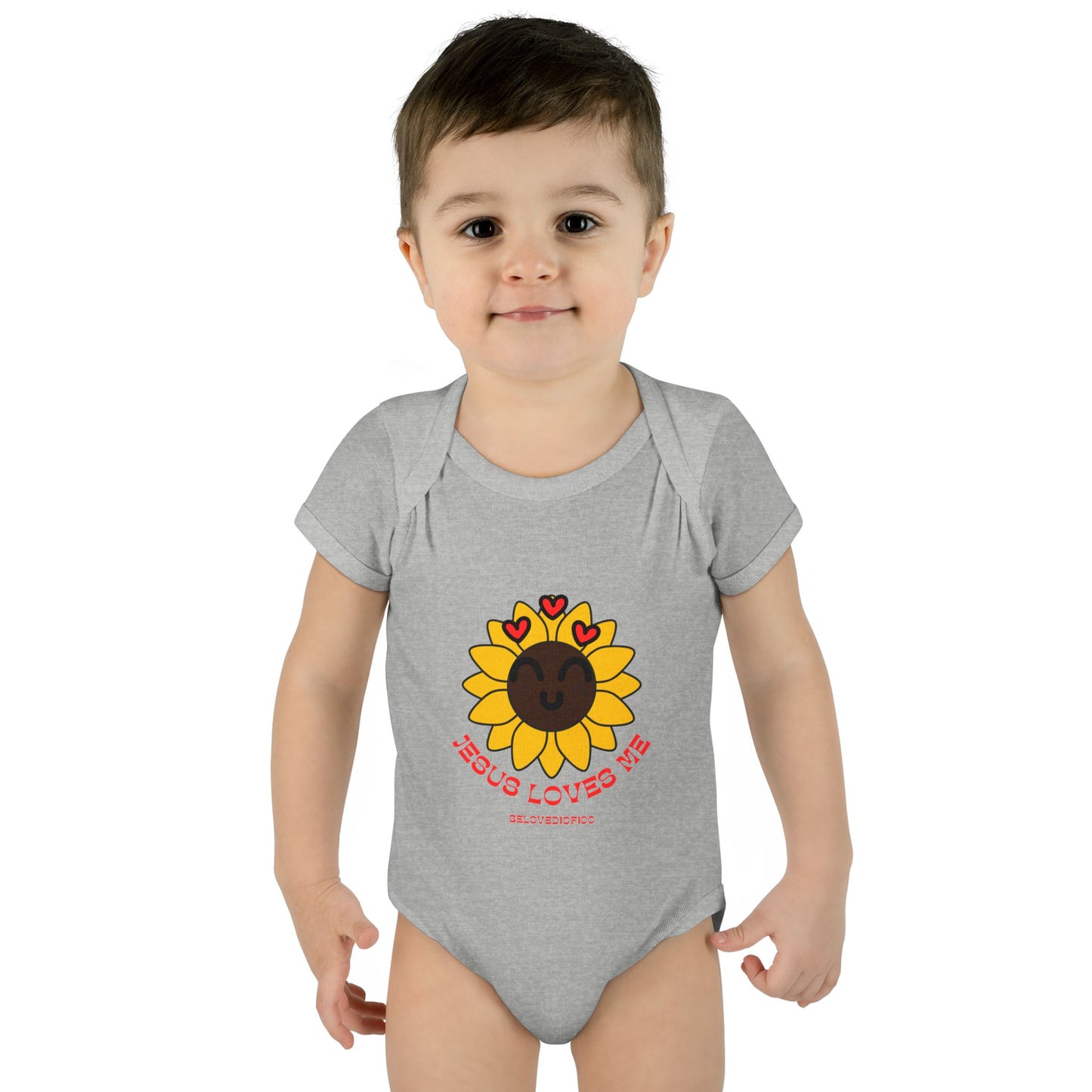 Infant/Toddler Onsie - Jesus Loves Me Sunflower