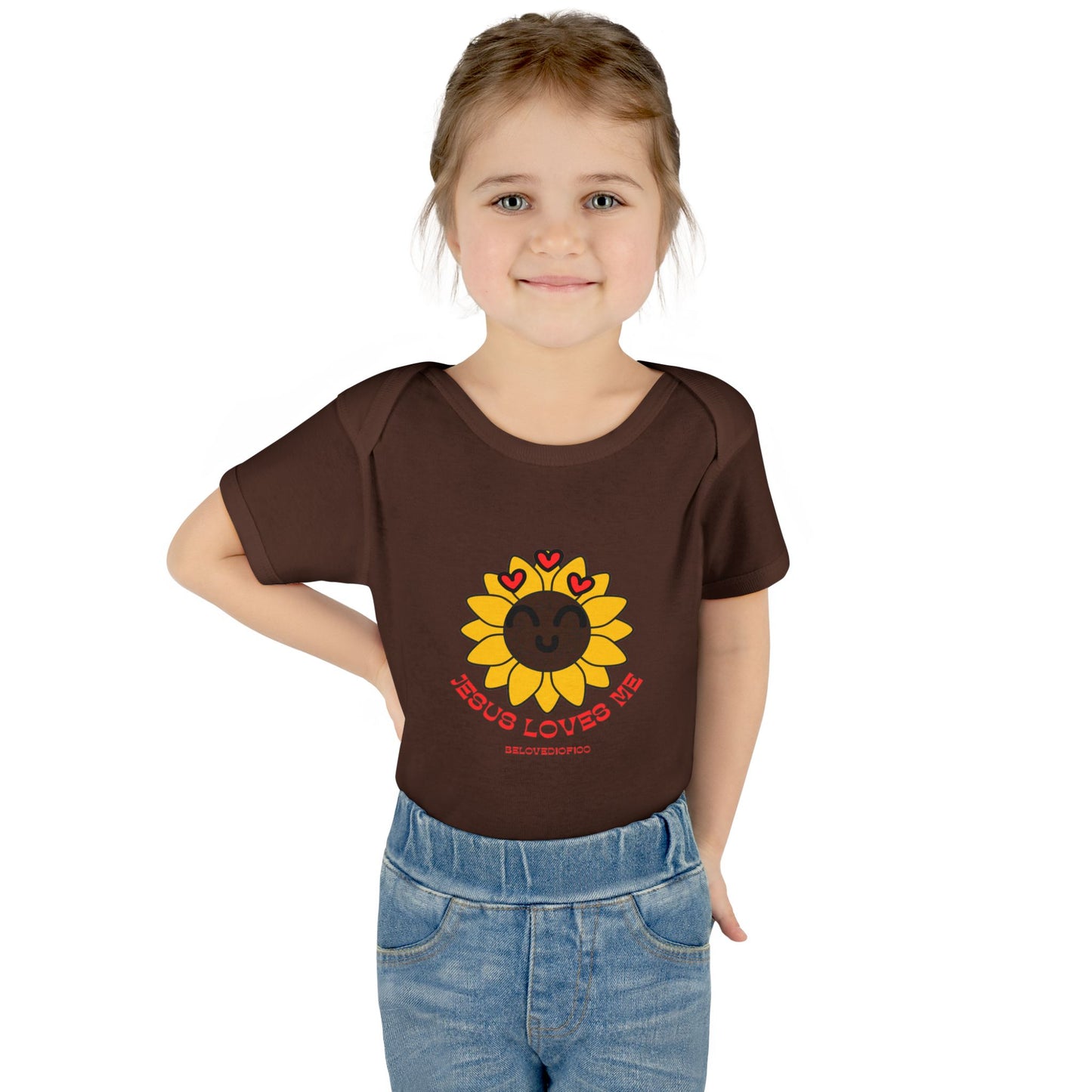Infant/Toddler Onsie - Jesus Loves Me Sunflower