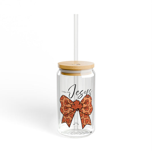 Glass Cup- I FALL FOR JESUS