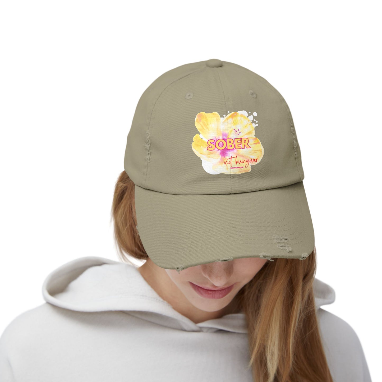 Distressed Cap - Sober not hungover