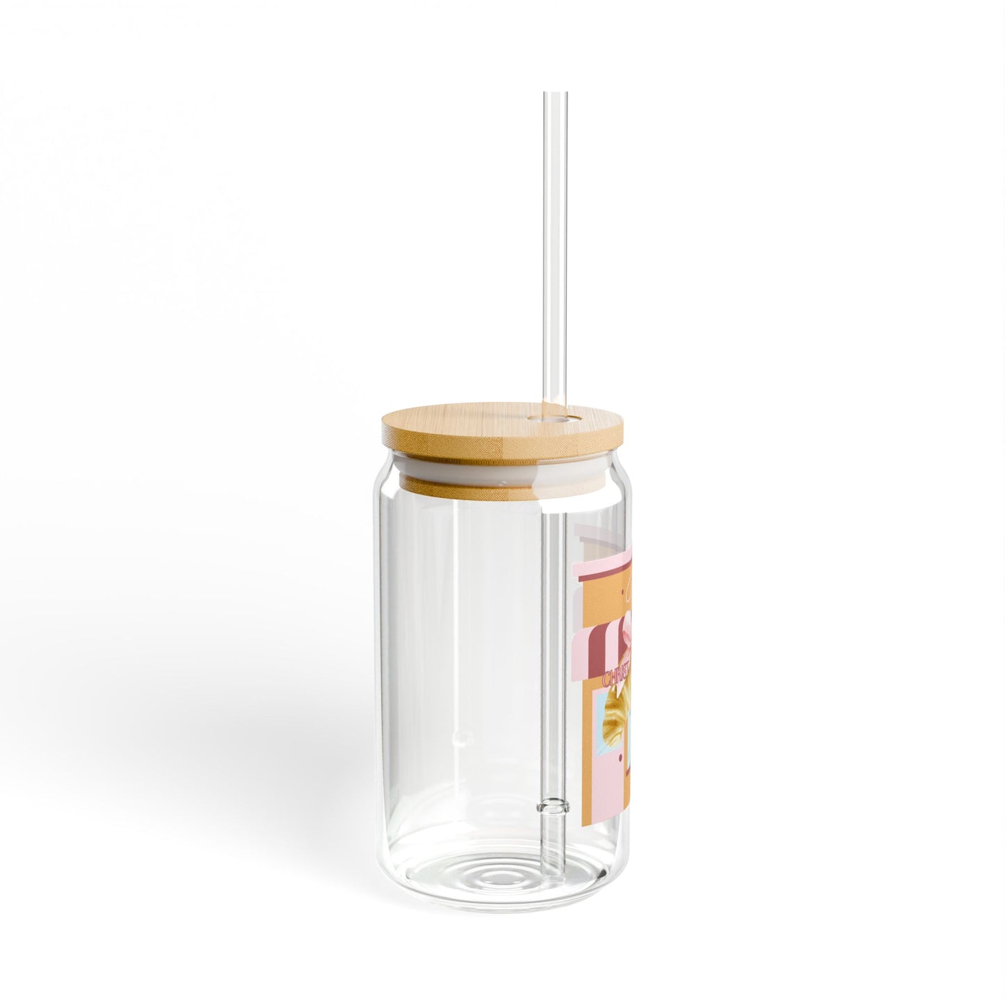 Glass Cup- Christ & Croissants