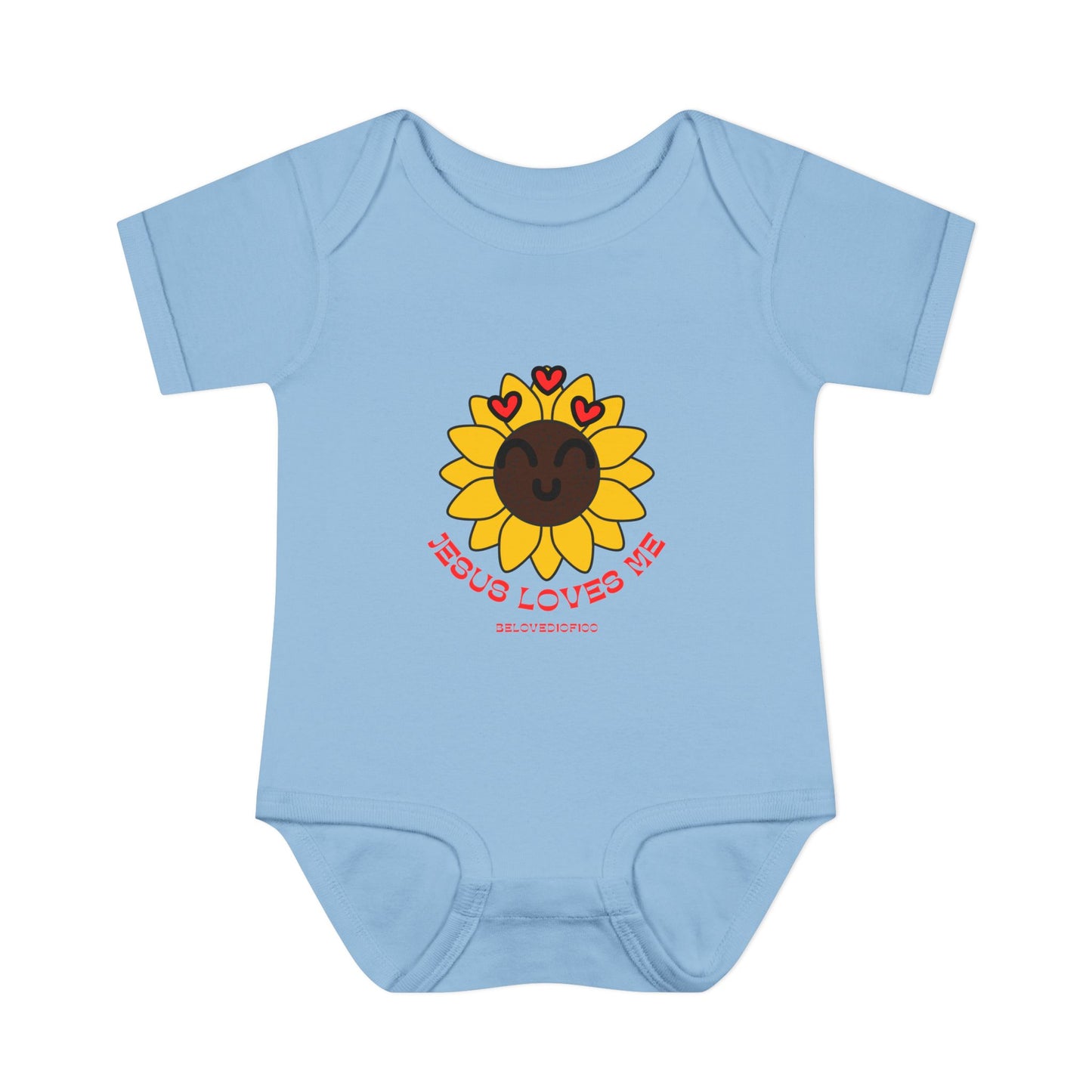Infant/Toddler Onsie - Jesus Loves Me Sunflower