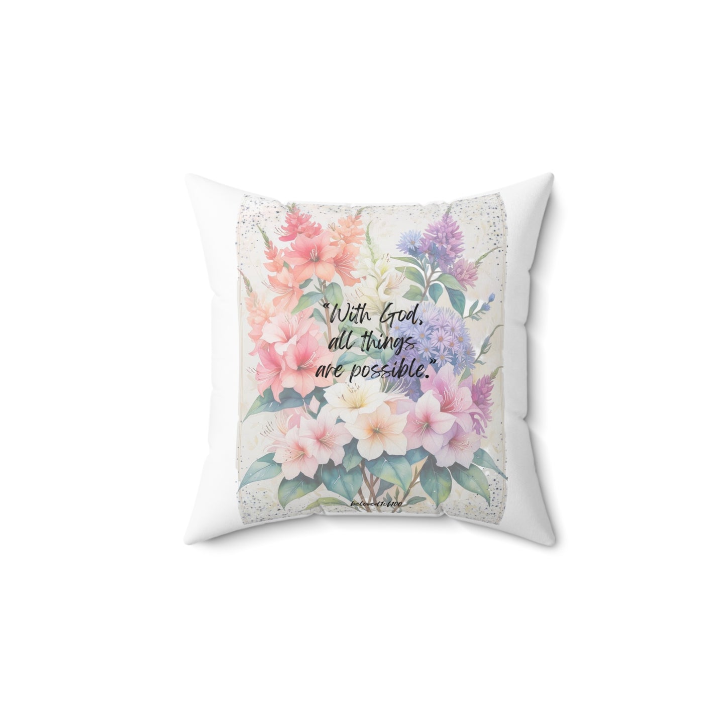 Throw Pillow- With God Pattern
