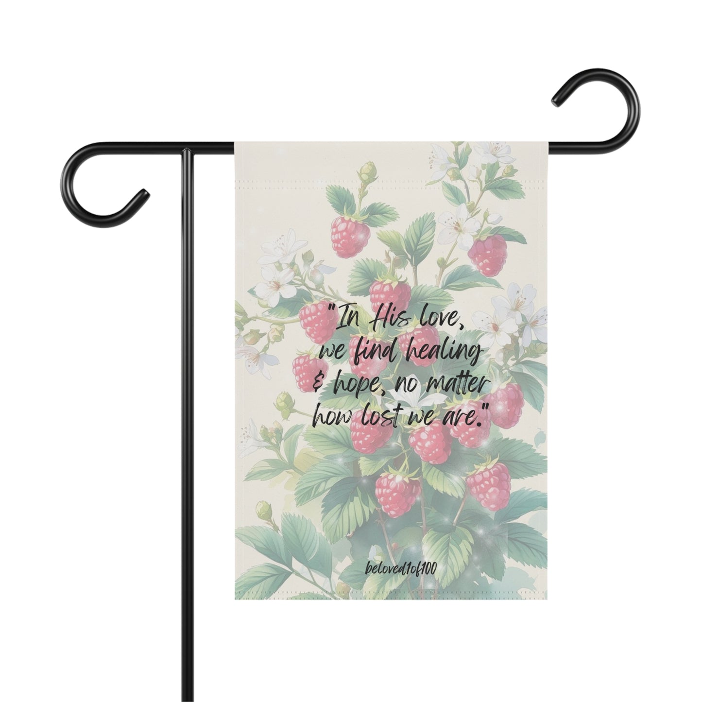 Garden & House Banner - Raspberry Jasmine Pattern