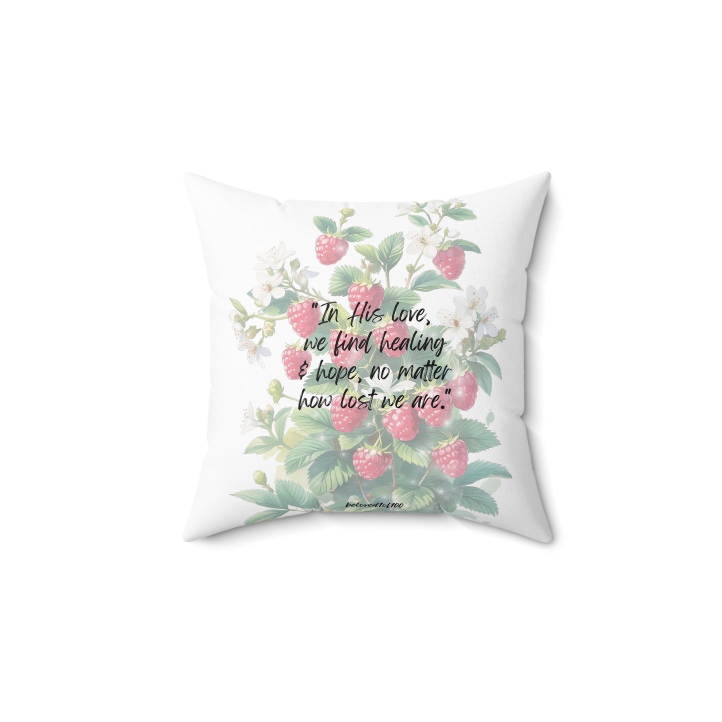 Throw Pillow- Raspberry Jasmine Pattern