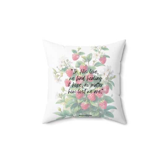 Throw Pillow- Raspberry Jasmine Pattern
