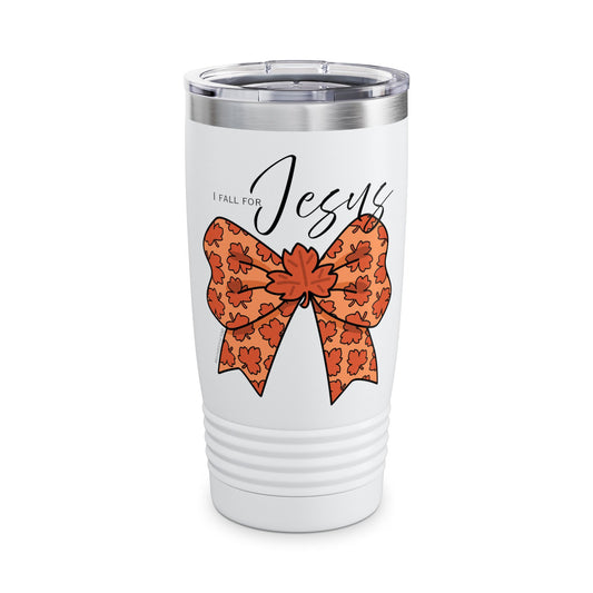 Ringneck Tumbler, 20oz - I FALL FOR JESUS