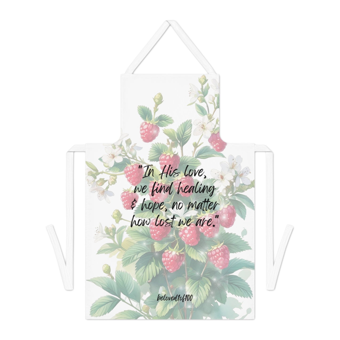 Apron - Raspberry Jasmine Pattern
