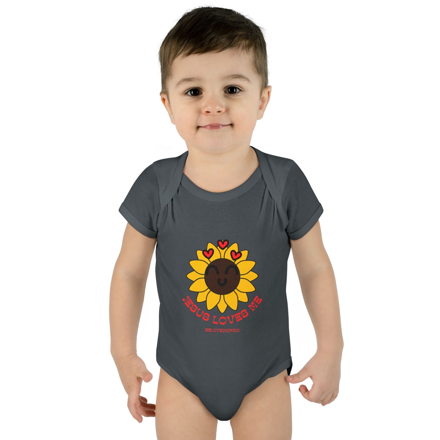 Infant/Toddler Onsie - Jesus Loves Me Sunflower