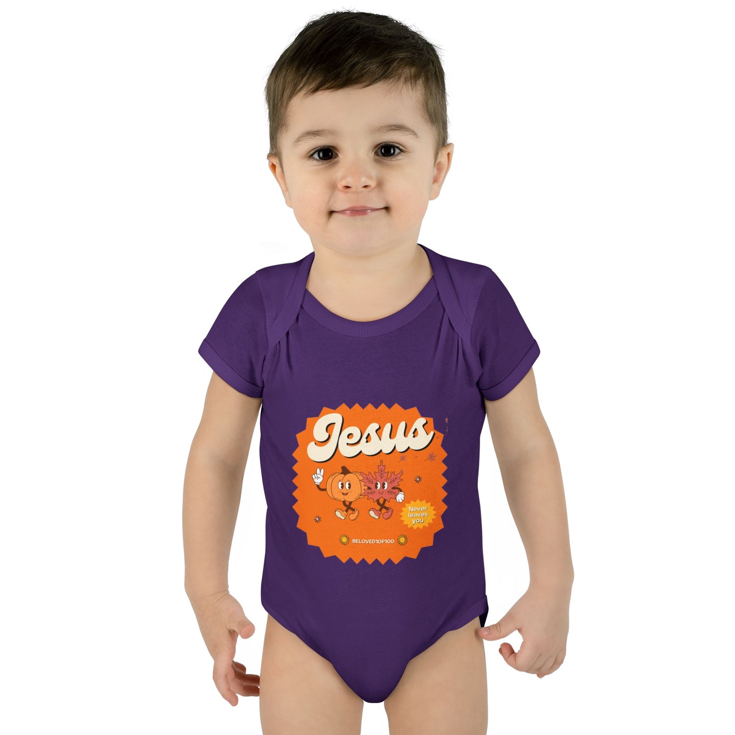 Infant/Toddler Onsie - Jesus Never Leaves