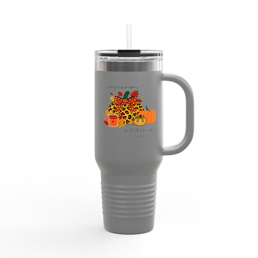 Insulated Travel Mug, 40oz  - Pumpkins