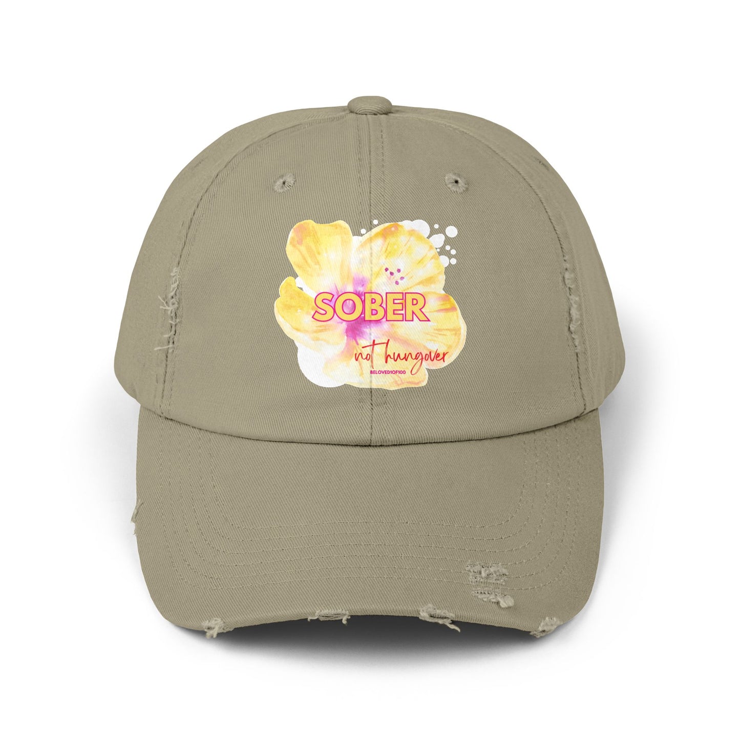 Distressed Cap - Sober not hungover