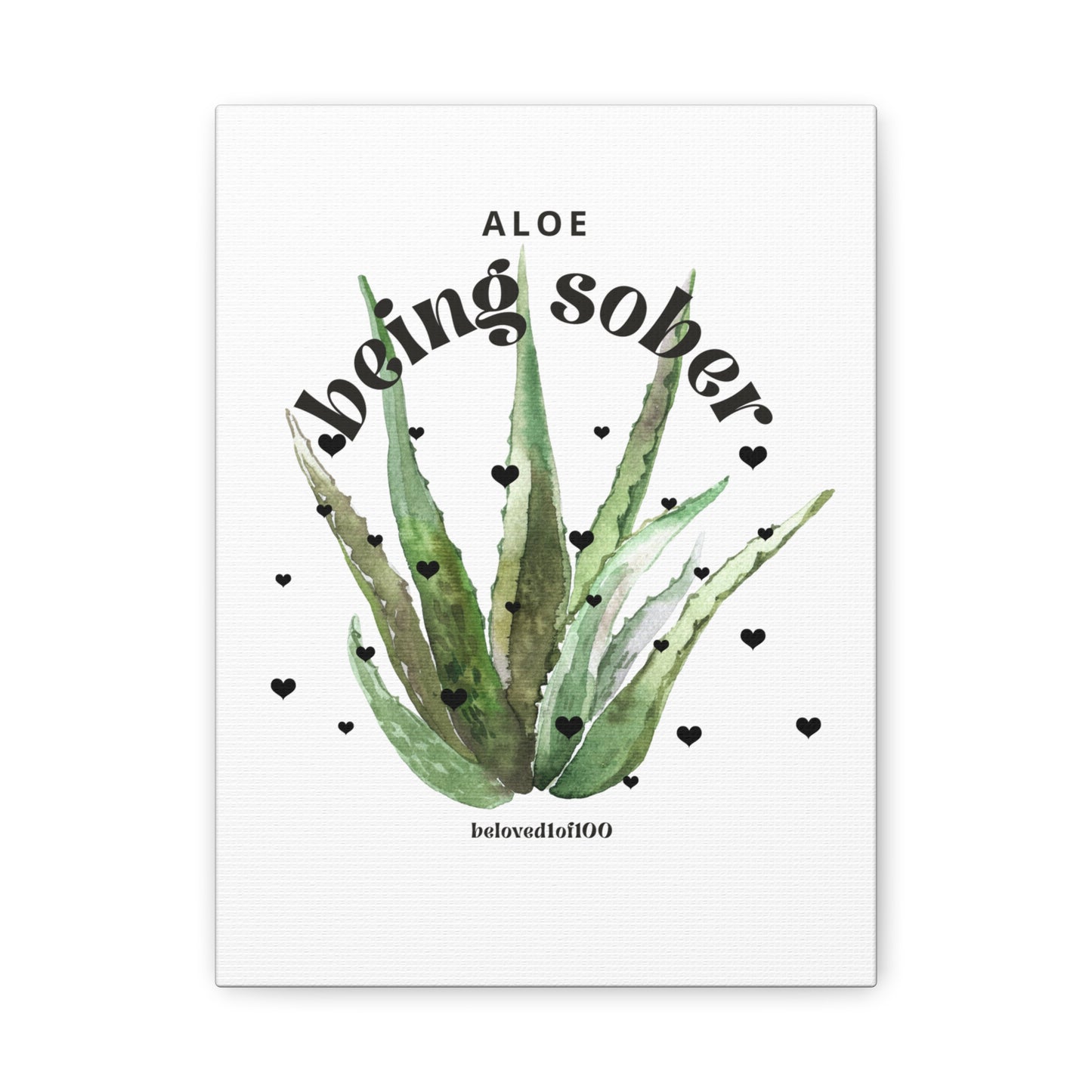 Canvas Print- Aloe being sober