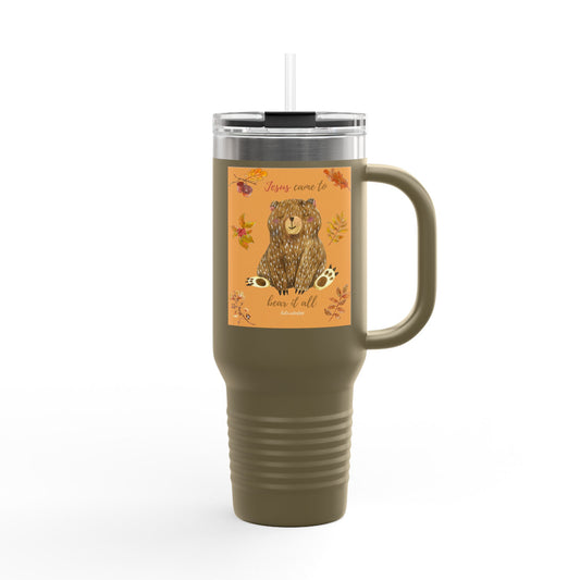 Insulated Travel Mug, 40oz  - Bear it all