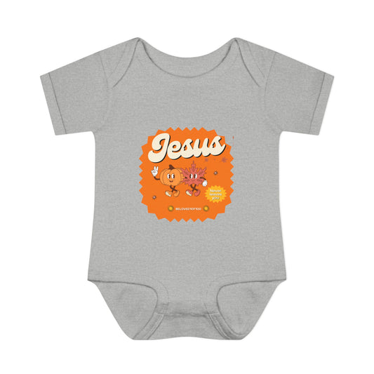 Infant/Toddler Onsie - Jesus Never Leaves