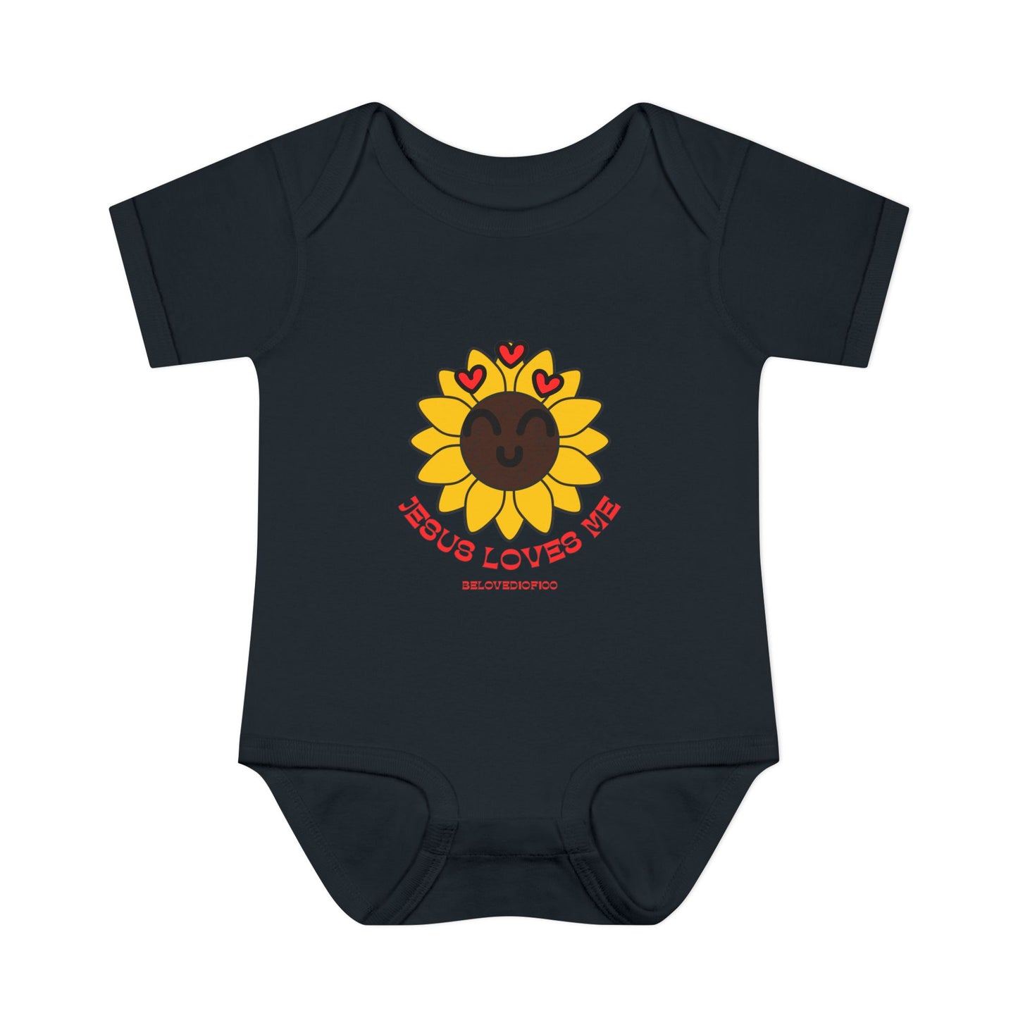 Infant/Toddler Onsie - Jesus Loves Me Sunflower