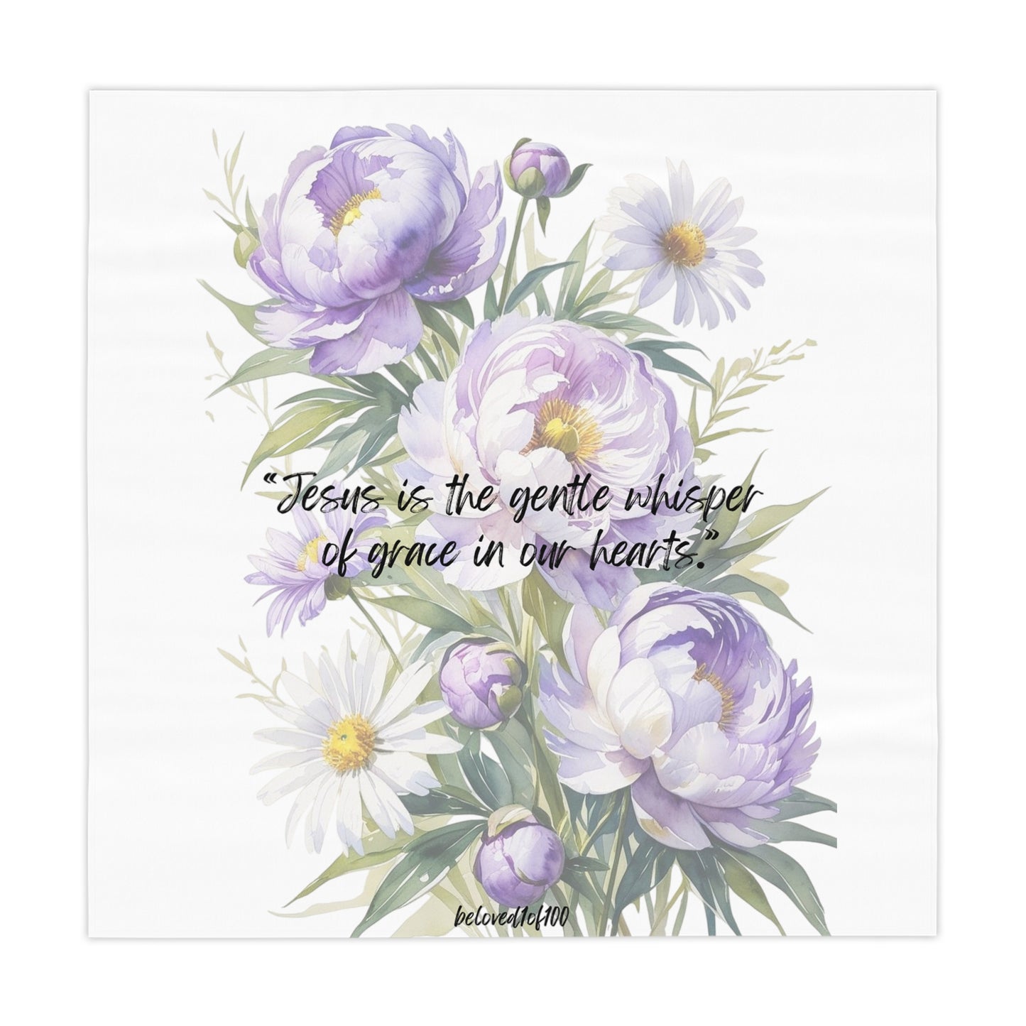 Tablecloth - Purple Lilly Pattern