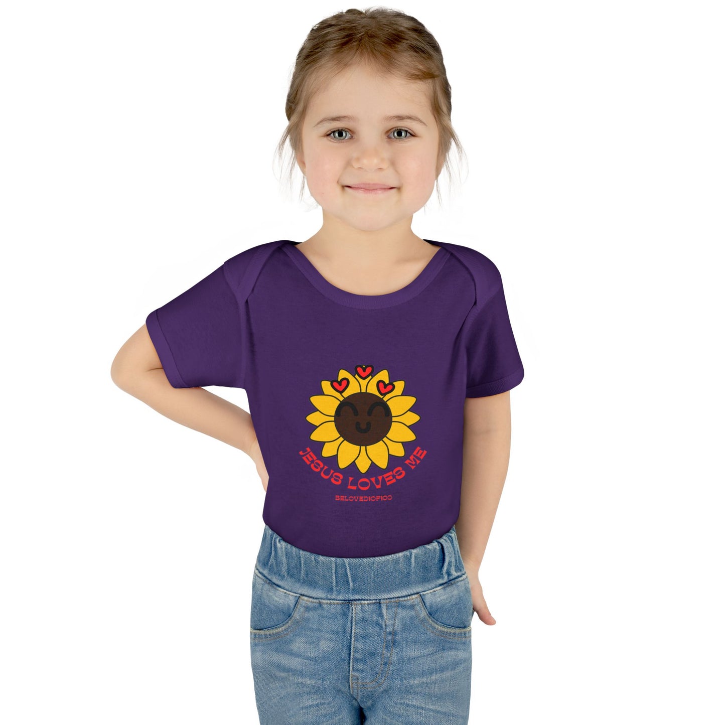 Infant/Toddler Onsie - Jesus Loves Me Sunflower