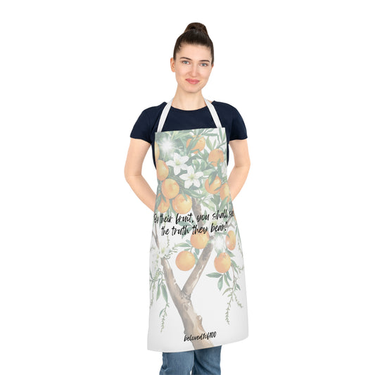 Apron - Orange Jasmine Pattern