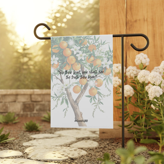 Garden & House Banner - Orange Jasmine Pattern
