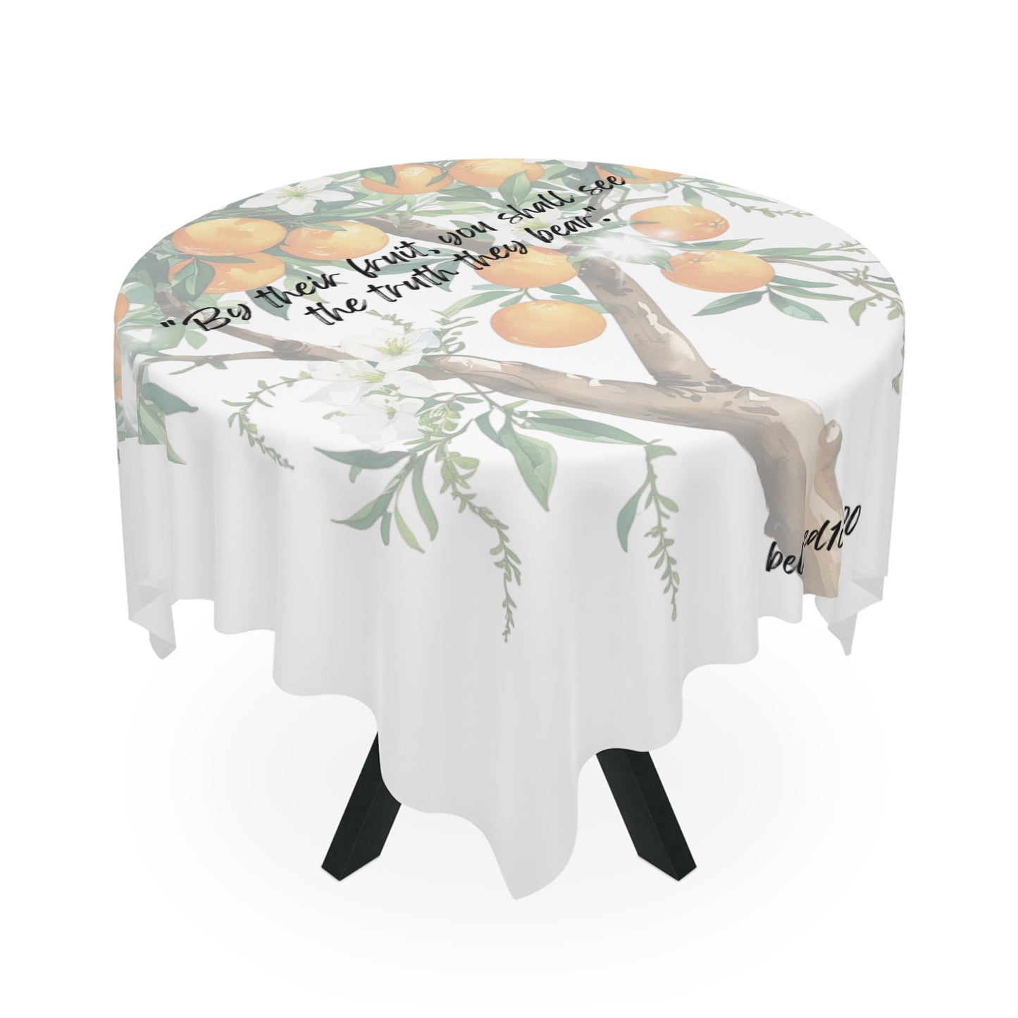 Tablecloth - Orange Jasmine Pattern