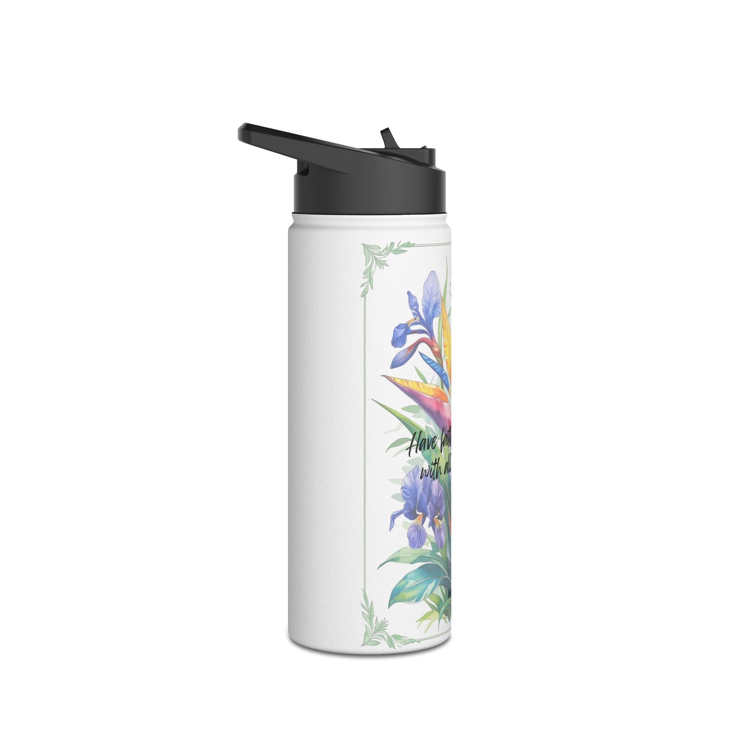 Tumbler- Bird of Paradise African Violet Pattern