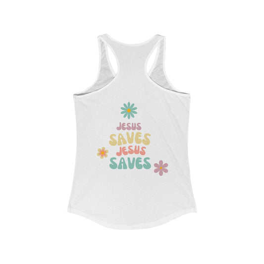 Jesus Saves Racerback