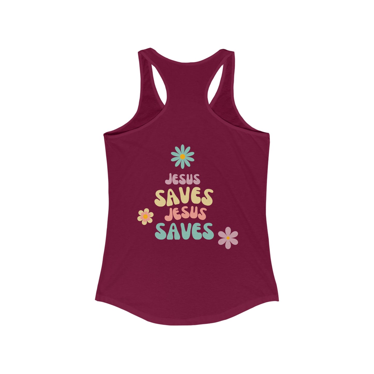 Jesus Saves Racerback