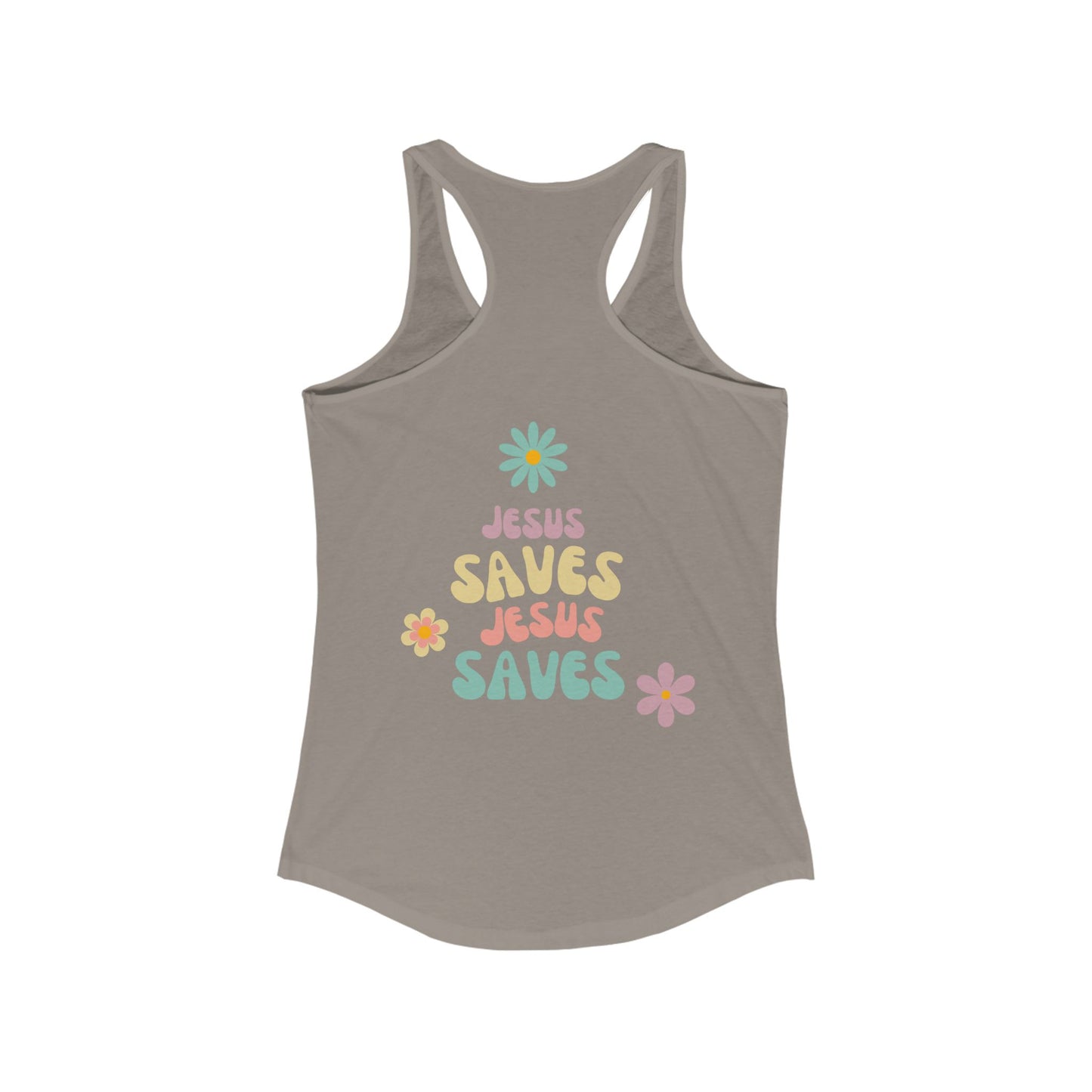 Jesus Saves Racerback