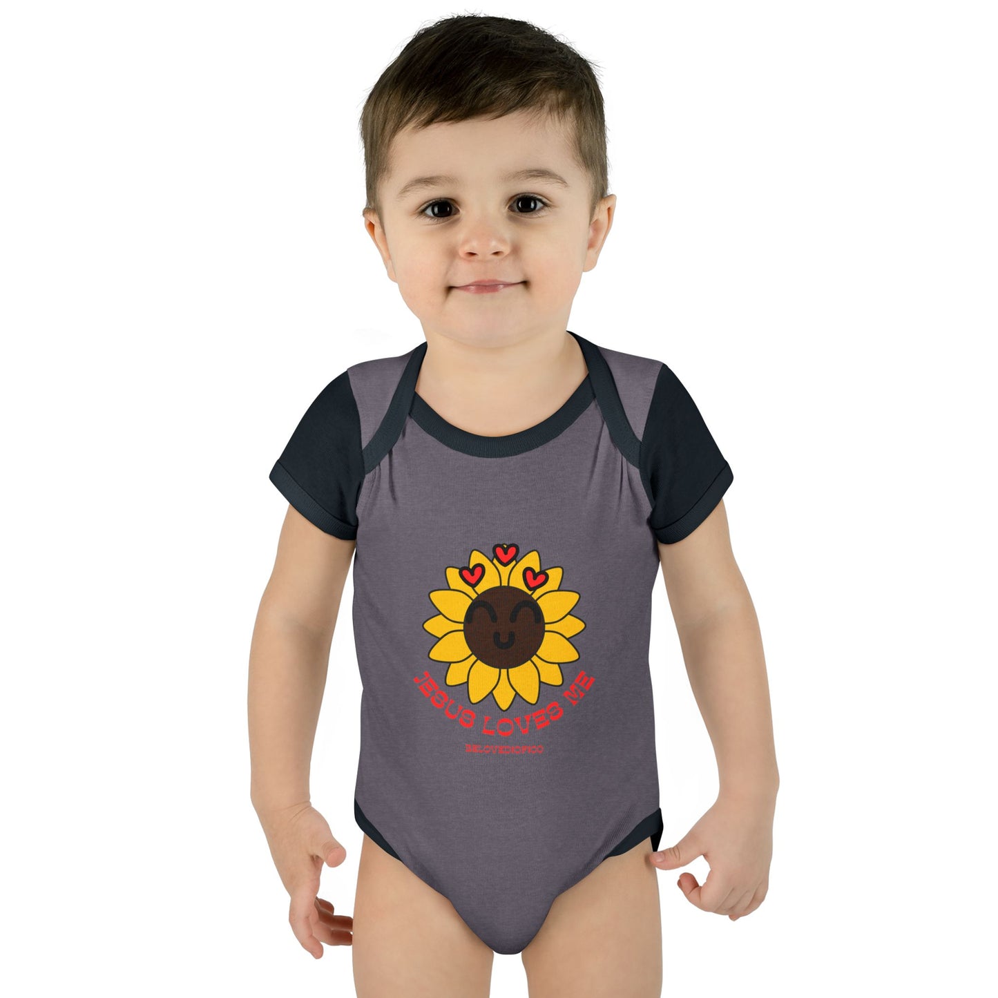 Infant/Toddler Onsie - Jesus Loves Me Sunflower