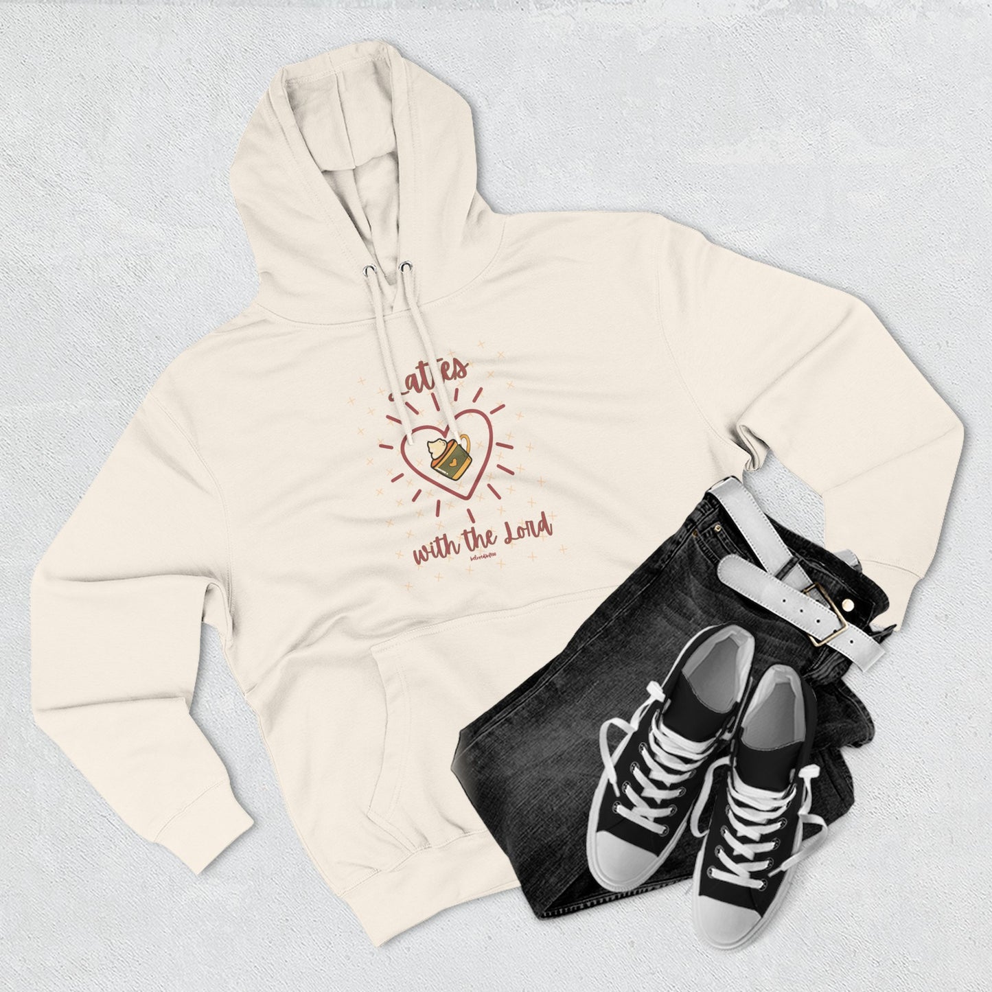 Hoodie - Lattes with the Lord