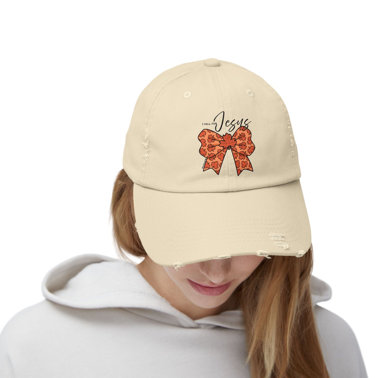 Distressed Cap - I FALL FOR JESUS