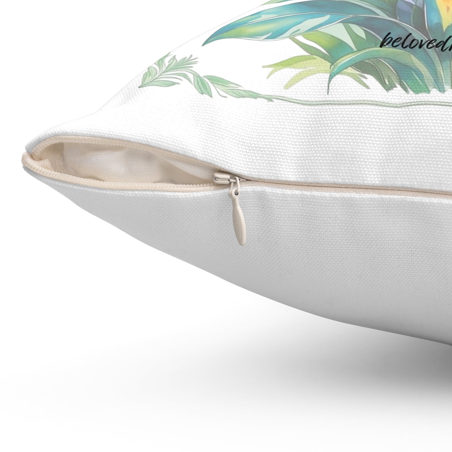 Throw Pillow- Bird of Paradise African Violet Pattern