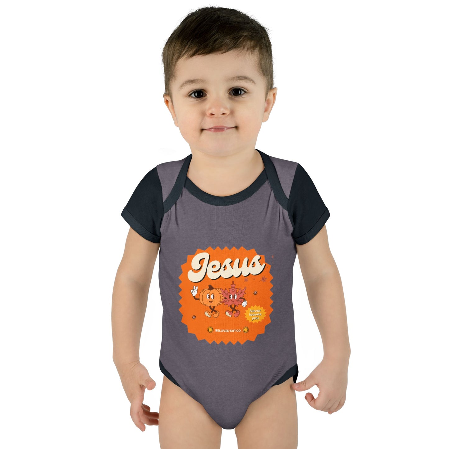 Infant/Toddler Onsie - Jesus Never Leaves