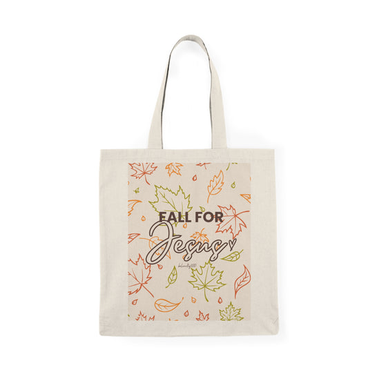 Natural Tote Bag- Fall for Jesus