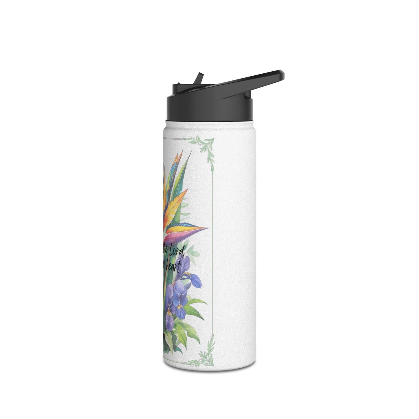 Tumbler- Bird of Paradise African Violet Pattern