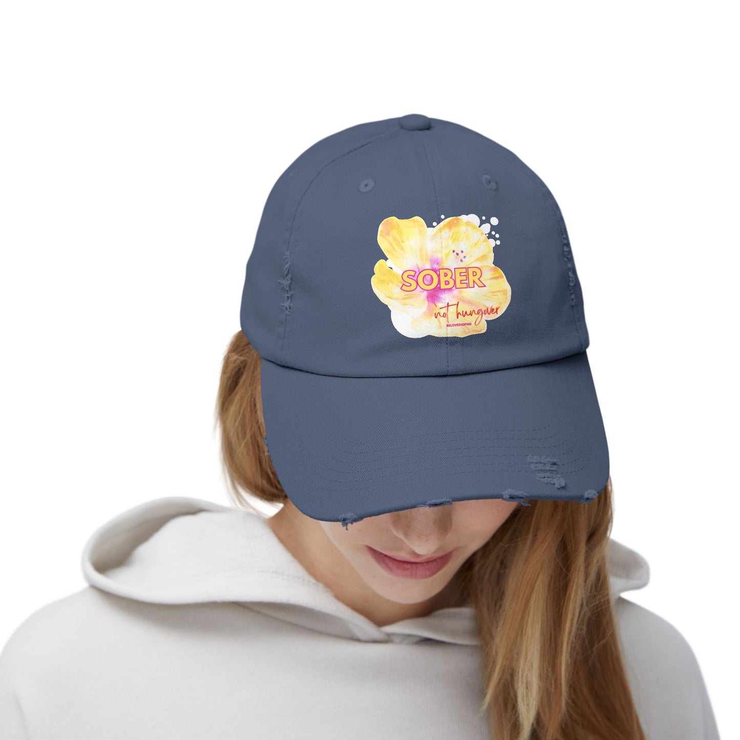 Distressed Cap - Sober not hungover