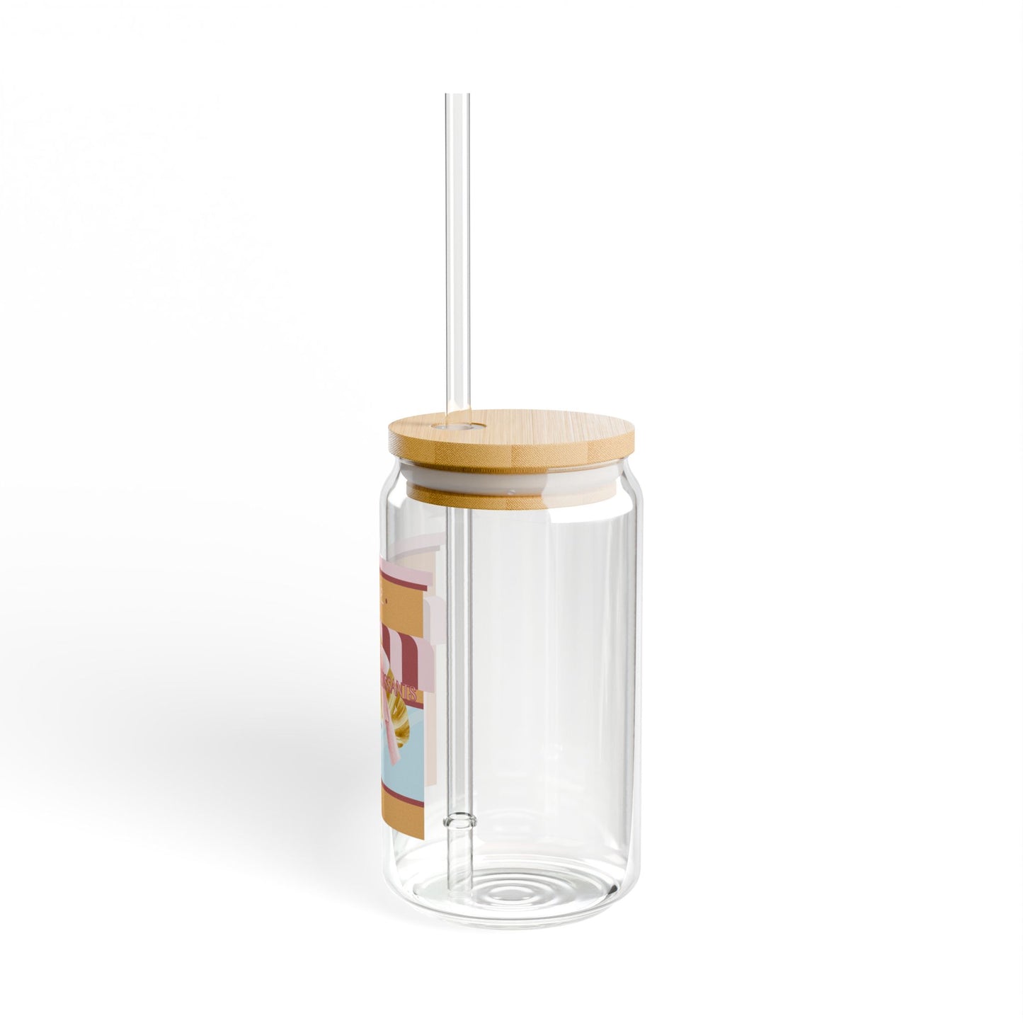 Glass Cup- Christ & Croissants