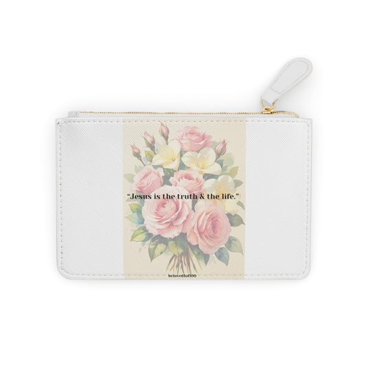 Mini Clutch Bag- Gardenia Rose Pattern