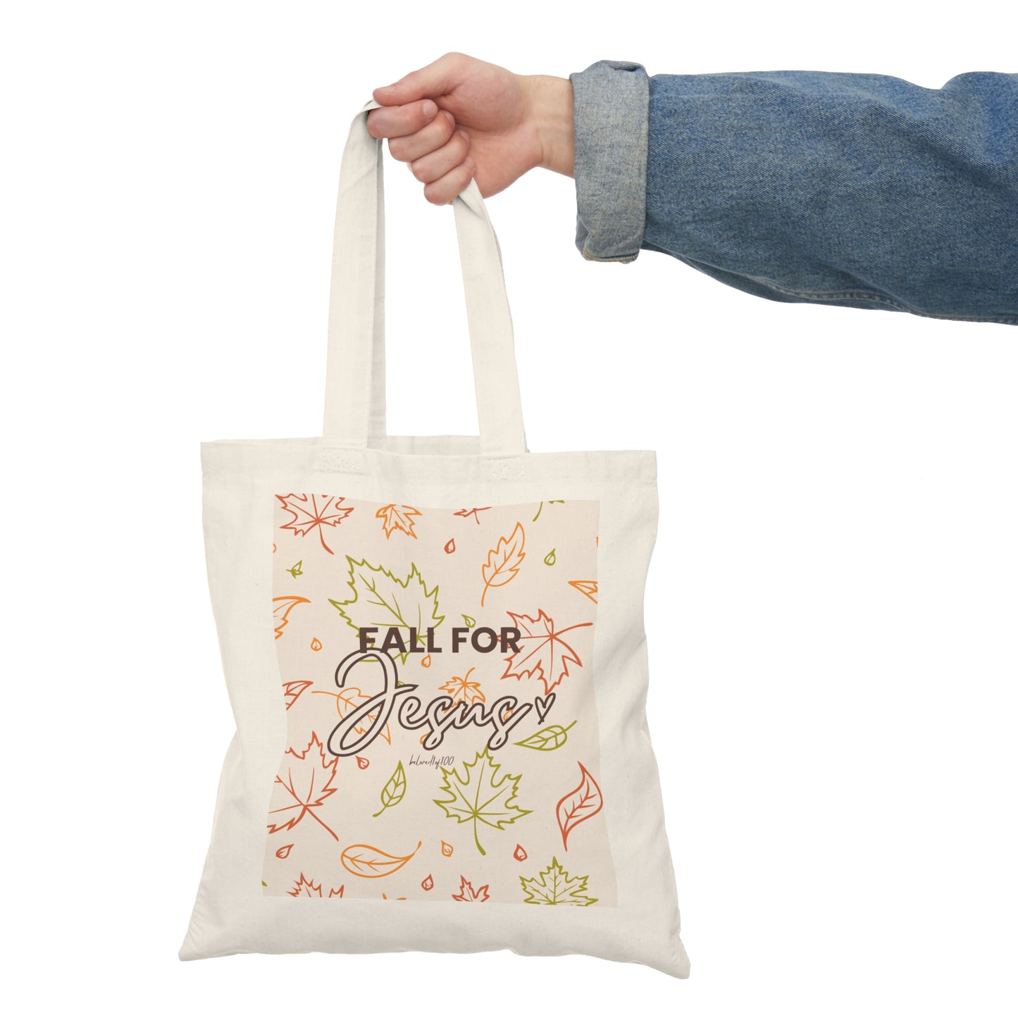 Natural Tote Bag- Fall for Jesus