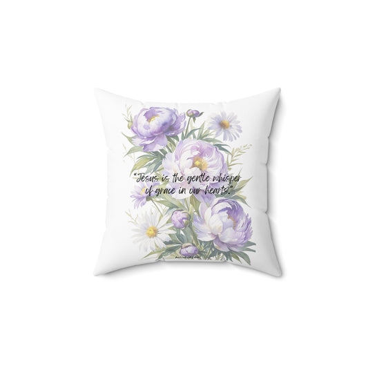 Throw Pillow- Peony Daisy Pattern