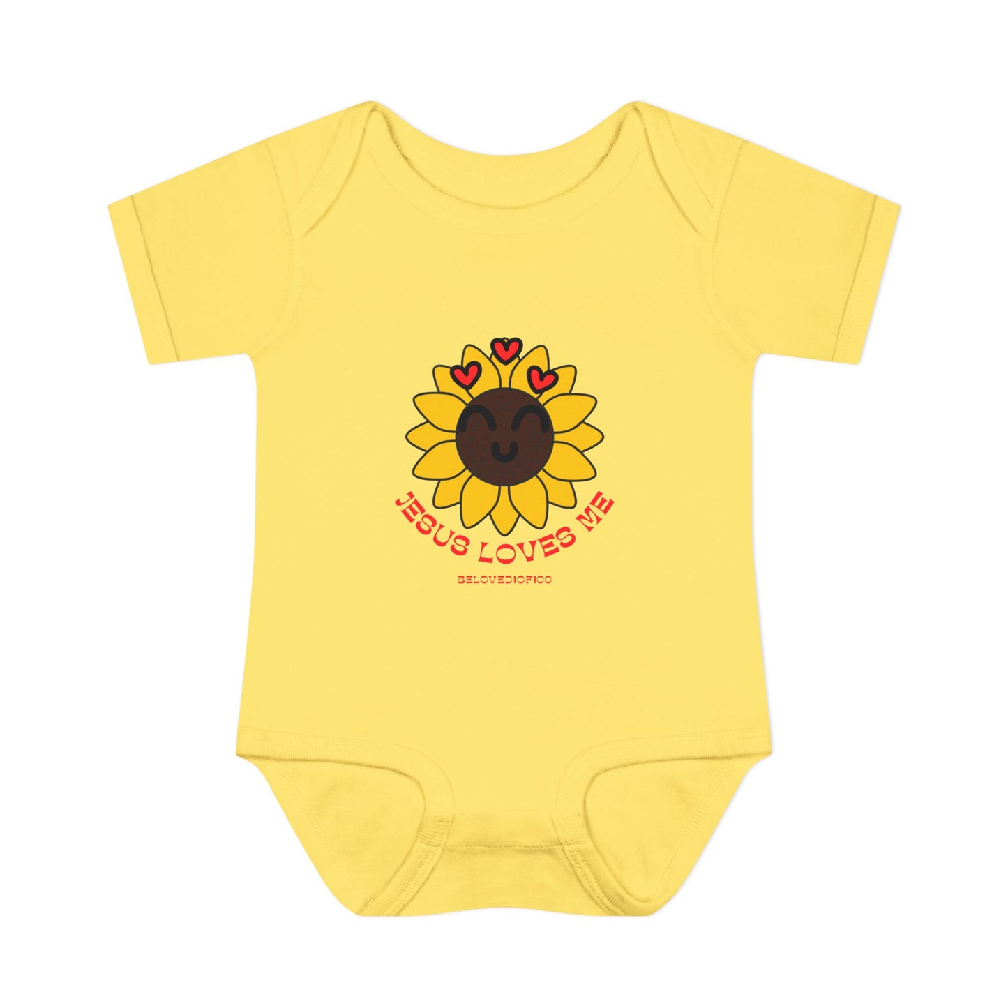 Infant/Toddler Onsie - Jesus Loves Me Sunflower
