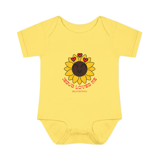 Infant/Toddler Onsie - Jesus Loves Me Sunflower