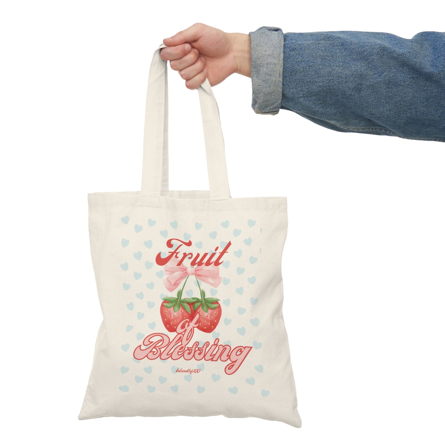 Natural Tote Bag- Fruit of Blessing